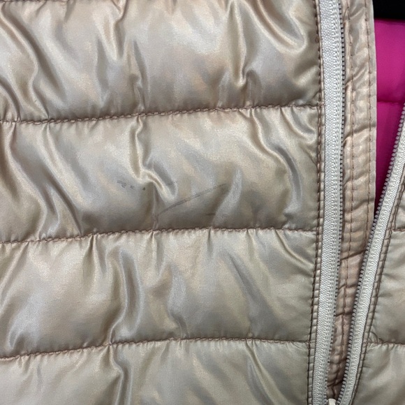 Kids Rose Gold Puffer Jacket with Pink Lining - Picture 7 of 7